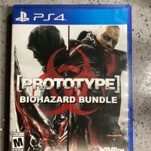 Black and Red Video Game Prototype Biohazard Bundle